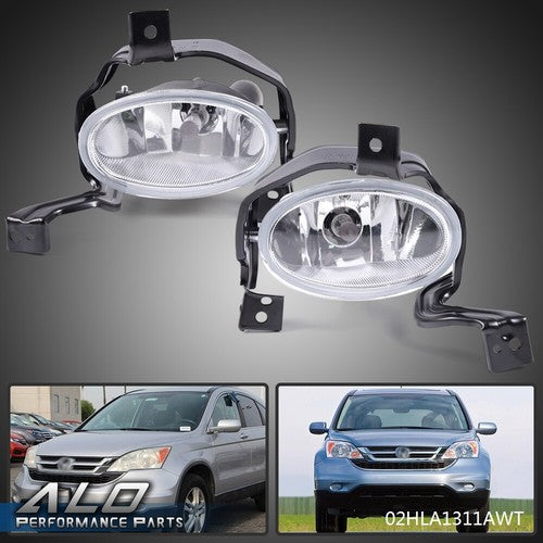 Solid Spare Fit For 2010-2011 Honda CR-V CRV Clear Fog Lights Driving Lamps w/Switch+Harness