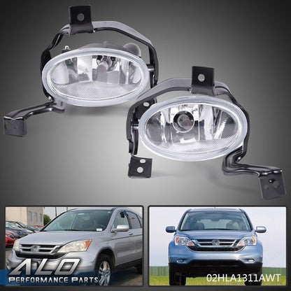 Solid Spare Fit For 2010-2011 Honda CR-V CRV Clear Fog Lights Driving Lamps w/Switch+Harness