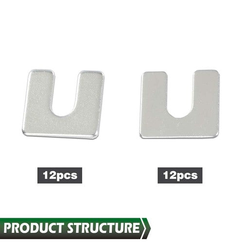 Solid Spare New Fit For GM 1/16" & 1/8" Thick- 3/8" Slot Body & Fender Alignment Shims Kit