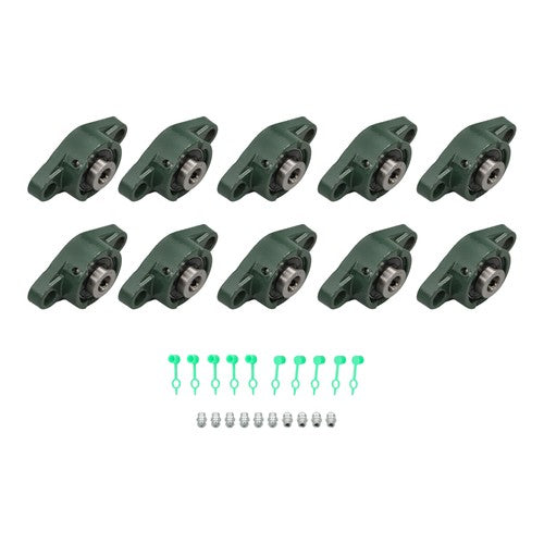 Solid Spare 10PCS UCFL201-8 Pillow Block Bearing 1/2" Hole 2-Bolt With Seat Bearing