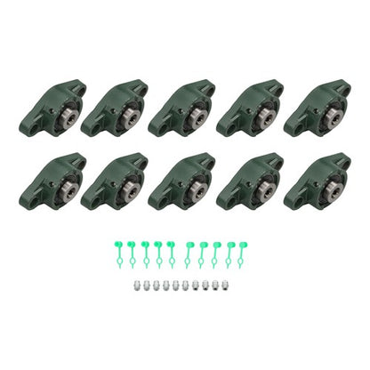 Solid Spare 10PCS UCFL201-8 Pillow Block Bearing 1/2" Hole 2-Bolt With Seat Bearing