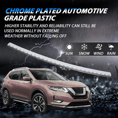 Solid Spare New For 2014-2020 Nissan Rogue Chrome Rear Bumper Protector Cover Scratch Exact