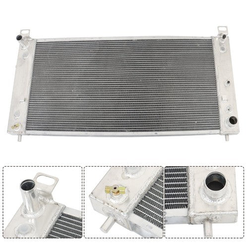Solid Spare For Chevrolet Avalanche 2007 2008 2009 2010-2013 CU2370 Aluminum 3 Row Radiator