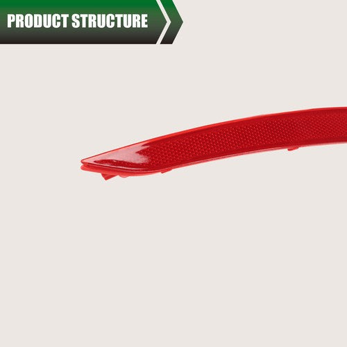 Solid Spare Fit For 17-18 Hyundai Elantra Rear Bumper Reflector Light Left+Right Red