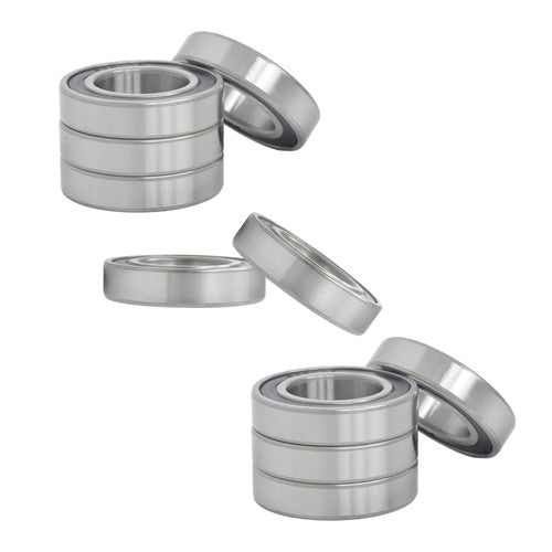 Solid Spare 10Pcs 6007-2RS Bearings 35×62×14mm Double Rubber Seals Deep Groove Ball Bearing