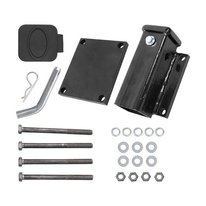 Solid Spare Brand New 4"- 4.5" Square Bolt-on Bumper Hitch Receiver 2 inch Receiver Opening