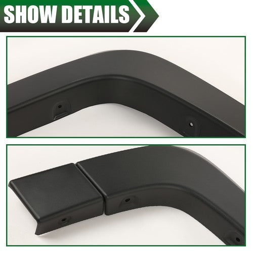 Solid Spare 4pcs Fit For 2014-2019 Chevy Silverado 1500 Factory Style Wheel Fender Flares