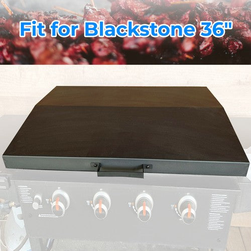 Solid Spare Hinged Lid Cover for Blackstone 36" Griddle with Rear Grease Collection - Black