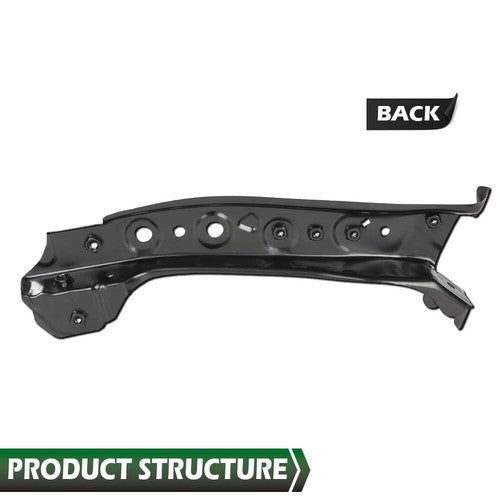 Solid Spare Fit For 2013-2017 Nissan Sentra Black Radiator Right Upper Bracket Prop Frame