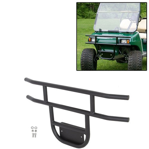 Solid Spare Black Steel Front Bumper Brush Guard For Club Car Golf Cart DS Models 1981-UP
