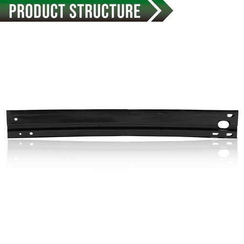 Solid Spare NI1006244 Fit For 2014-2019 Nissan Rogue Front Bumper Reinforcement Steel Black