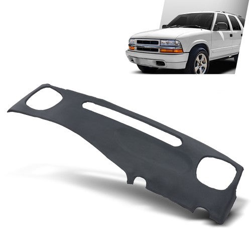 Solid Spare Fit For 98-02 Chevy S10 Blazer GMC S15 Jimmy TPE Dash Board Cap Cover Pad Gray