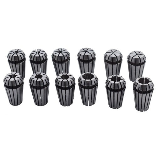 Solid Spare 12Pcs ER16 1/32"-3/8" Spring Collet Set For CNC Milling Lathe Tool