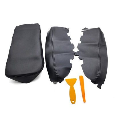 Door Panel Center Console Lid Armrest Cover Black For Toyota Avalon 2013-2018