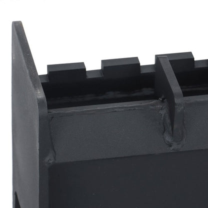 Solid Spare Heavy-Duty Pallet Fork Frame W Receiver Hitch & Spear Sleeves Skid Steer 4000lb