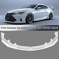FRP White Front Bumper Lower Splitter Lip For 2018 - Lexus F-Sport GSC10 RC