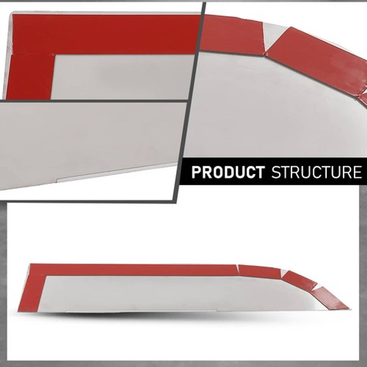 Solid Spare 8" Chopped Window Trim Fit For 2013+ Kenworth T680/T880 - Stainless Steel