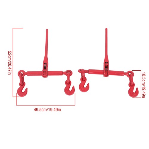 Solid Spare 2 Pack Chain and Binder Kit 3/8"-1/2" Ratchet Load Binder
