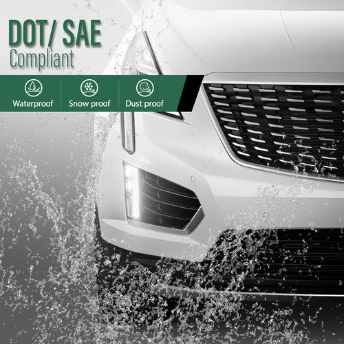 Solid Spare Fit For 2017-2020 Cadillac XT5 LED DRL Cornering Lamp Fog Light Left+Right Side