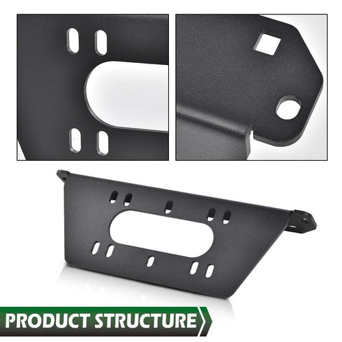 Solid Spare Winch Mount Plate Bracket Fit For 18-23 Polaris Full Size Ranger 1000 XP 4x4