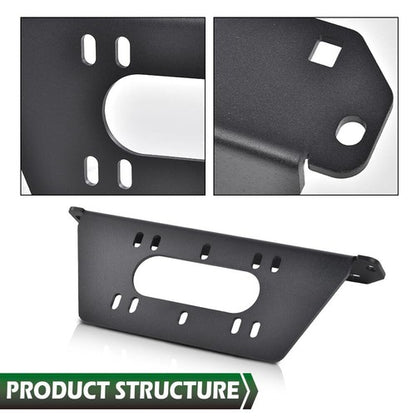Solid Spare Winch Mount Plate Bracket Fit For 18-23 Polaris Full Size Ranger 1000 XP 4x4