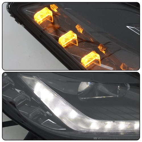 Solid Spare HID W/Ballast Fit For Chevrolet Corvette 2014-2019 Right Headlight Black Housing