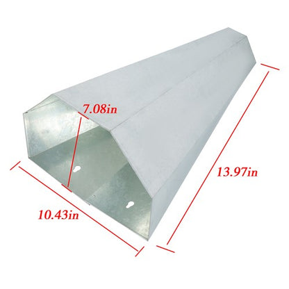 Solid Spare 1 Pack Medium Size Chicken Cone Galvanized Steel Poultry Restraining Cone 8 lbs