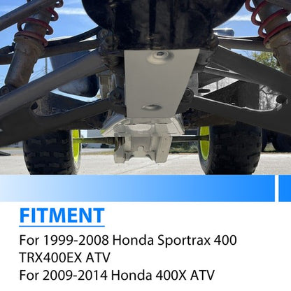Solid Spare Full Chassis Glide & Swing Arm Skid Plate Guard For HONDA TRX400EX 400X 99-14