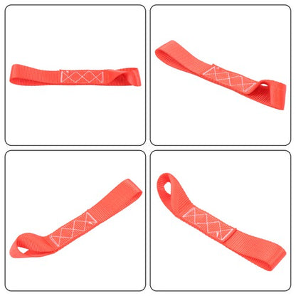 Solid Spare 4-Pack 1.6"x15' Red Ratchet Straps Kit 5,208lb Break Strength w/ Safety S Hooks
