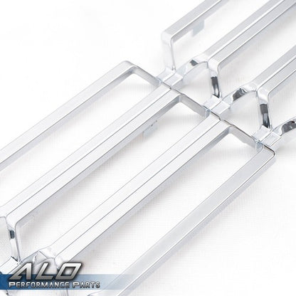 Solid Spare Fit For 16-18 Chevy Silverado 1500 Chrome Grille Overlay Snap On Insert