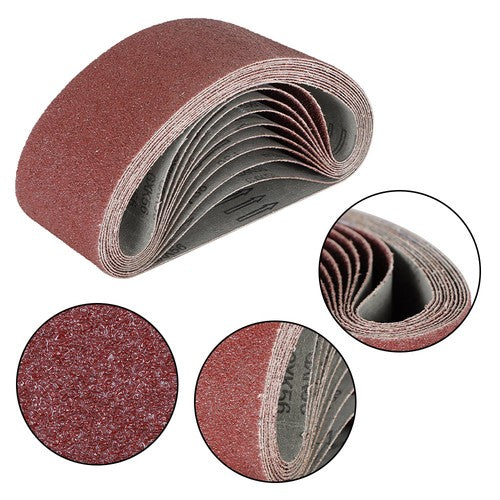 Solid Spare 10 - PACK, 4" X 24", 36-GRIT, PREMIUM A/O, X-WEIGHT SANDING BELTS