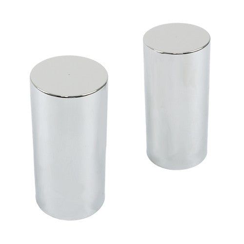 Solid Spare 33mm Chrome Plastic Cylinder Lug Nut Covers Caps Thread on for Semi Truck 20PCS