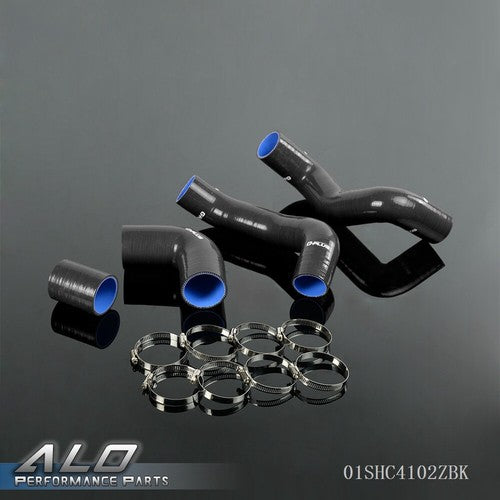 Solid Spare 4Pcs Fit For Land Rover TD4 Freelander Intercooler Turbo Silicone Hose & Clamps
