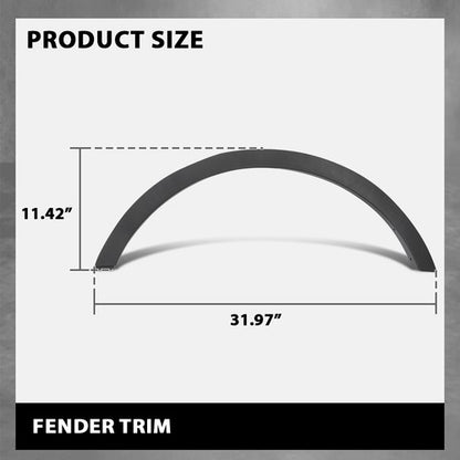 Solid Spare Rear Left Side Fender Flare Wheel Arch Molding Fit For 2013-2016 Ford Escape