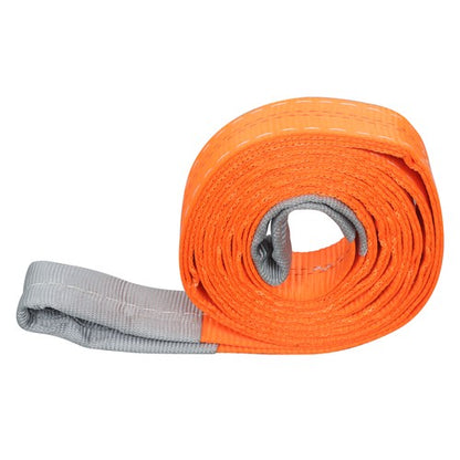 Solid Spare 18800 lbs 2Inch x 10FT Polyester Lift Sling Straps for Hoist, Towing Set of 2
