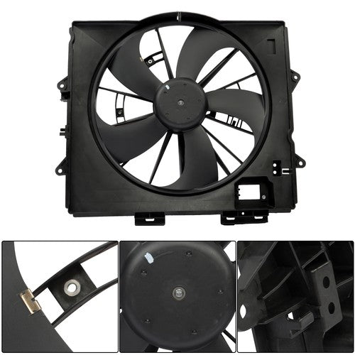 Solid Spare Radiator Condenser Cooling Fan Assembly 622930 For Cadillac STS 2009-2010 2011