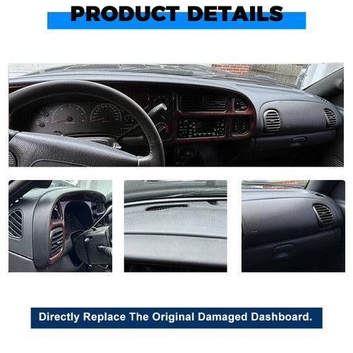 Solid Spare Dash Pad Instrument Panel Replacement For Dodge Ram 98-01 1500 + 98-02 2500 3500
