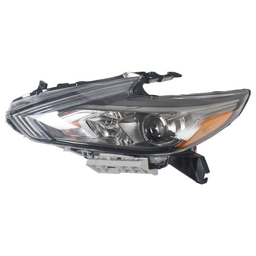Solid Spare For Nissan Altima 2016-2018 Headlights W/O LED DRL Black Driver Left Side LH