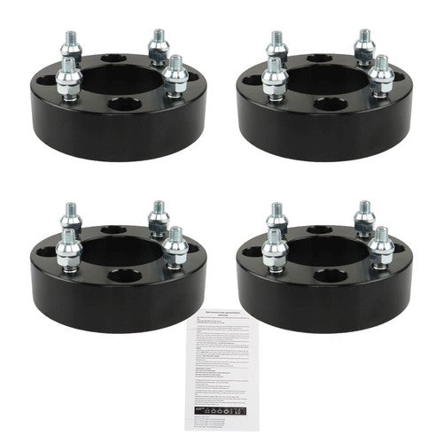 Solid Spare 2002 2003 for Suzuki 500 250 Black 4Pcs Wheel Spacer 4x110 1.5" 74mm M10x1.25