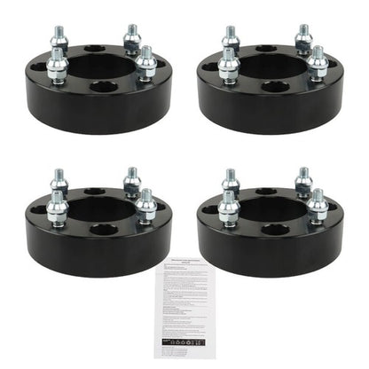 Solid Spare 2002 2003 for Suzuki 500 250 Black 4Pcs Wheel Spacer 4x110 1.5" 74mm M10x1.25