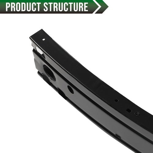 Solid Spare NI1006244 Fit For 2014-2019 Nissan Rogue Front Bumper Reinforcement Steel Black