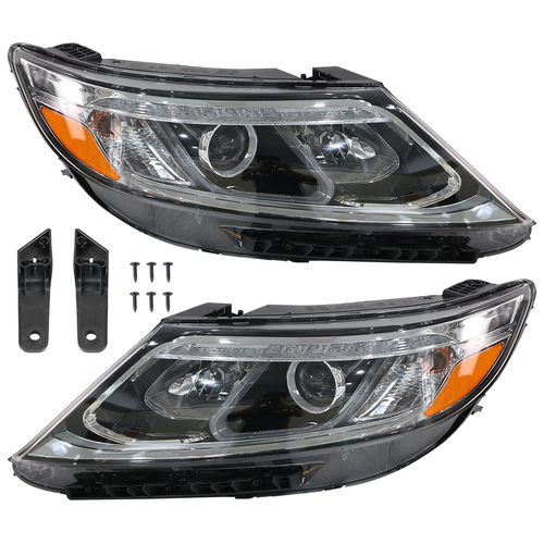For 2014 2015 Kia Sorento EX SX Halogen W/LED DRL Projector Headlight Left Right