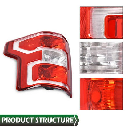 Solid Spare Fit For 18-2020 Ford F-150 Pickup Left Side Rear Tail Light Brake Lamp w/o Bulb