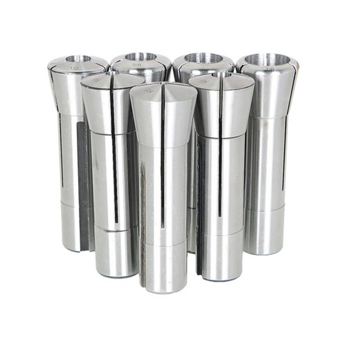 Solid Spare Fractional R8 Collet Set 1/8" to 7/8" High Precision For Bridgeport 7 Piece US