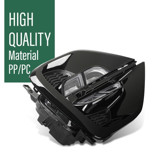 Solid Spare LED DRL Fog Lights Daytime Running Lamps w/ Wiring Fit For 20-21 Kia Sportage