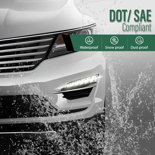 Solid Spare LED Daytime Running Light Fog Lamp Fit For 2015-2019 Lincoln MKC Left Side