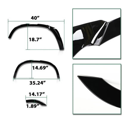 Solid Spare Fit For 20-24 Defender 110 Bumper Corner Side Skirt Fender Flare Body Kit
