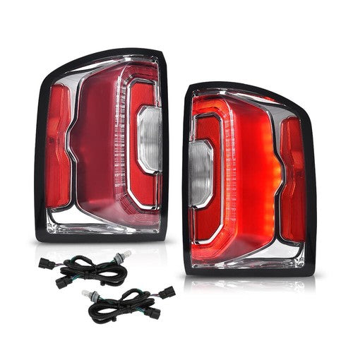 Solid Spare LED Tail Lights Fit For 2016-2018 GMC Sierra Rear Brake Stop Lamps Left+Right