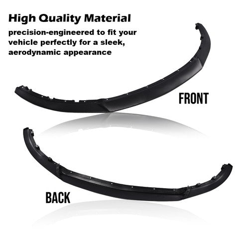 Solid Spare Fit For 13-2014 Ford Mustang R Style Carbon Fiber Look Front Bumper Lip Spoiler