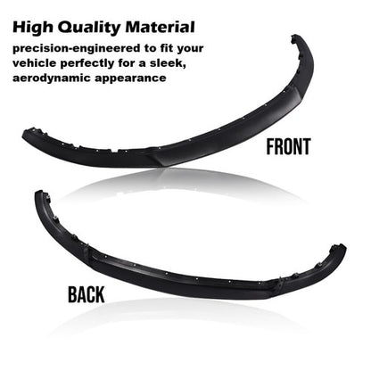 Solid Spare Fit For 13-2014 Ford Mustang R Style Carbon Fiber Look Front Bumper Lip Spoiler